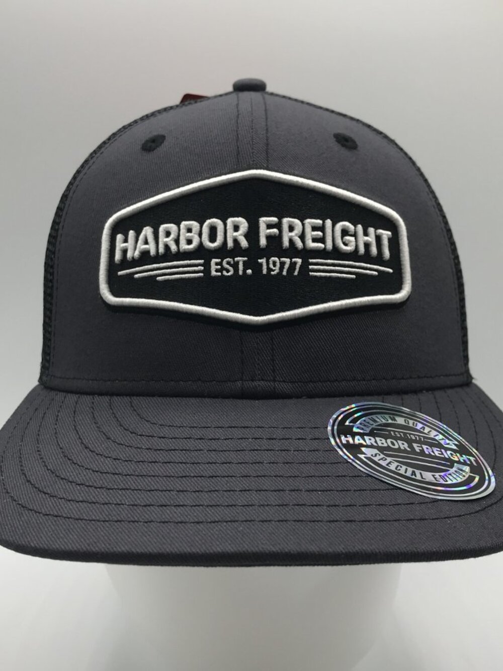 Harbor Freight Special Edition Adult's Charcoal Gray Snapback Mesh Cap Hat NWT